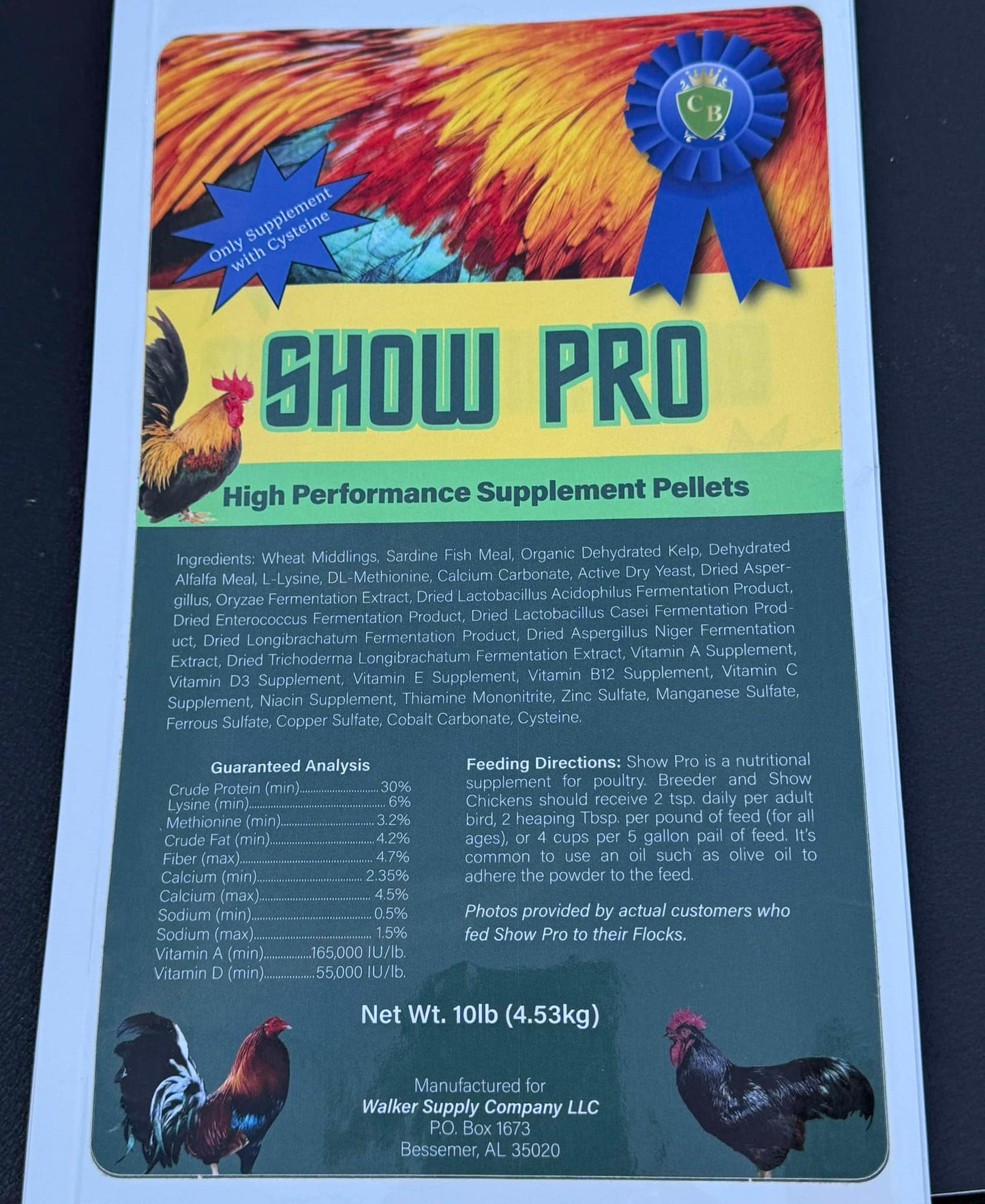 ShowPro High Performance Supplement Pellet **Guam Hawaii**