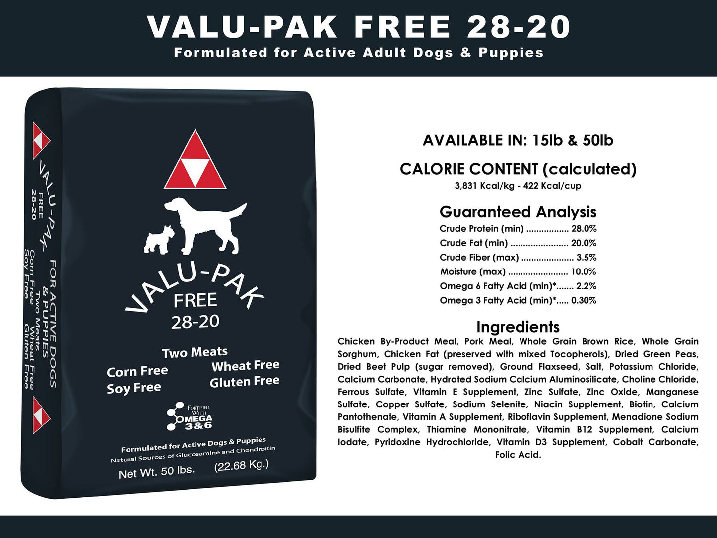 Valu Pak Dog Feed 50#