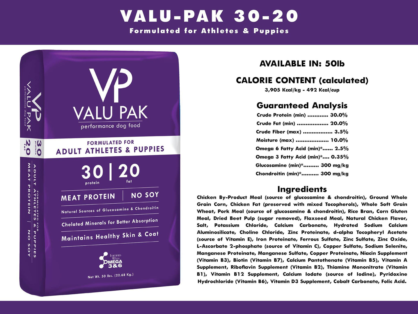 Valu Pak Dog Feed 50#
